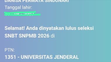 Bukti kelulusan SNBT Zypiaer