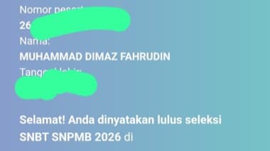 Bukti kelulusan SNBT Zypiaer