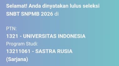 Bukti kelulusan SNBT Zypiaer