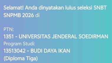 Bukti kelulusan SNBT Zypiaer