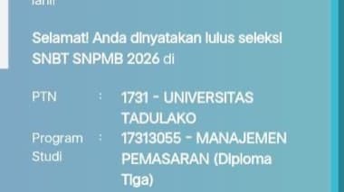 Bukti kelulusan SNBT Zypiaer