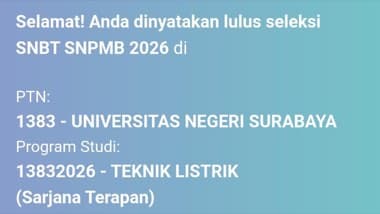 Bukti kelulusan SNBT Zypiaer
