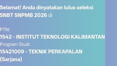 Bukti kelulusan SNBT Zypiaer