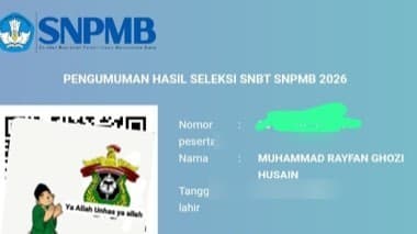 Bukti kelulusan SNBT Zypiaer