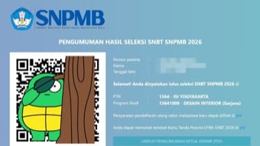 Bukti kelulusan SNBT Zypiaer