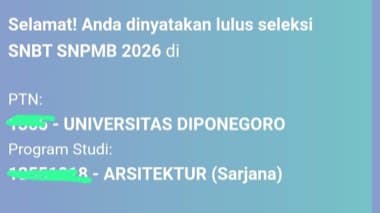 Bukti kelulusan SNBT Zypiaer
