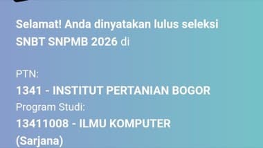 Bukti kelulusan SNBT Zypiaer